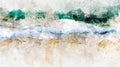 Abstract watercolor ocean blue sea wave. Creative abstract painted background, wallpaper, texture. Modern art. Contemporary art