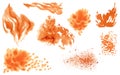 Abstract watercolor orange background Royalty Free Stock Photo