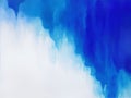 Abstract watercolor paint background by gradient deep blue color with liquid fluid grunge texture for background Royalty Free Stock Photo