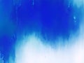 Abstract watercolor paint background by gradient deep blue color with liquid fluid grunge texture for background Royalty Free Stock Photo