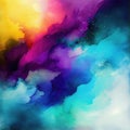 Abstract Watercolor Paint Texture Imitation