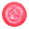Abstract watercolor painted round dot with clipping path