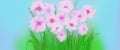 Abstract Watercolor Painting Flower Field Background Illustration Royalty Free Stock Photo