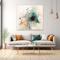 Abstract Watercolor Painting Joyful Celebration Of Nature