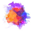 Abstract watercolor palette of Grange color, Royalty Free Stock Photo