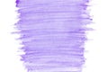 Abstract watercolor purple violet shades pattern texture art hand painted on white background with copy space Royalty Free Stock Photo