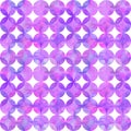 Abstract watercolor seamless pattern with overlapping pink purple circles on white background Royalty Free Stock Photo