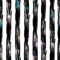 Abstract Watercolor Seamless Striped Pattern