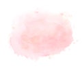 Abstract watercolor soft pink pastel liquid watercolor on white paper background.