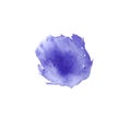 Abstract watercolor splash banner. Watercolor drop. Violet color