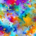 763 Abstract Watercolor Splashes: An artistic and expressive background featuring abstract watercolor splashes in vibrant and bl Royalty Free Stock Photo