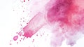 Pink Watercolor Splatter and Wash Background - Abstract Art Texture Royalty Free Stock Photo