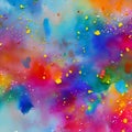 683 Abstract Watercolor Splatters: An artistic and expressive background featuring abstract watercolor splatters in vibrant and Royalty Free Stock Photo