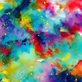 743 Abstract Watercolor Stains: An artistic and expressive background featuring abstract watercolor stains in vibrant and blende