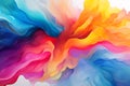 abstract watercolor swirls in vibrant hues