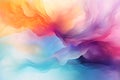 abstract watercolor swirls in vibrant hues