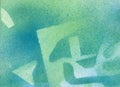 Abstract watercolor texture blurry spring blue green background