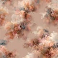 Abstract Watercolor Texture with Pink and Brown Tones in Cloudy Style. Royalty Free Stock Photo