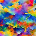 314 Abstract Watercolor: A vibrant and abstract background featuring watercolor textures in bold and vivid colors that create a