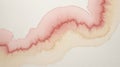Abstract Watercolor Wash: Delicate Pink and Beige Hues Flowing on Textured Paper, Organic Shapes in Soft Color Gradient Royalty Free Stock Photo