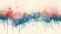 Abstract Watercolor Wash, Red, White, and Blue Background A Vibrant Artistic Texture Royalty Free Stock Photo