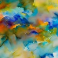 703 Abstract Watercolor Washes: An artistic and expressive background featuring abstract watercolor washes in vibrant and blende Royalty Free Stock Photo