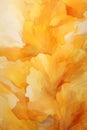 Abstract watercolor yellow background, abstract flowers. Vertical background. AI generative Royalty Free Stock Photo