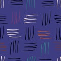 Abstract watercolour stripes purple seamless pattern print background