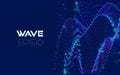 Abstract wave analytics for concept design. Abstract geometric pattern. Futuristic background. Modern geometric background.