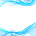 Abstract Wave background blue back white