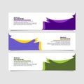 Abstract wave background. Three kinds of design colors Royalty Free Stock Photo