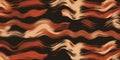 Abstract wave brush stroke pattern in orange and brown Royalty Free Stock Photo