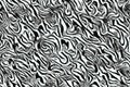 Abstract wave and curves patterns for a psychedelic monochrome background