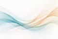 Abstract Wave Design with Blue, Green, and Orange Gradient Lines Royalty Free Stock Photo