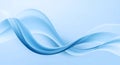 Abstract wave design with soft blue gradient and subtle light reflections Royalty Free Stock Photo