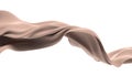 Abstract wave fabric movement dynamic khaki color