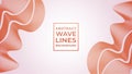 Abstract Wave Line Background Design Vector, Red Orange, Blood Orange, Autumn, Summer, Dark Gold.