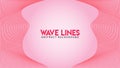 Abstract Wave Line Background Design Vector, Spectrum Frame Concept, Romantic Color, Beautiful Background Template
