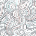 Abstract wave line and loops seamless pattern. Grid swirl wavy o Royalty Free Stock Photo