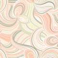 Abstract wave line seamless pattern. Grid swirl wavy background. Royalty Free Stock Photo