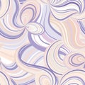 Abstract wave line seamless pattern. Grid swirl wavy background. Royalty Free Stock Photo