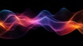 Abstract wave lines flowing dynamic colorful
