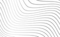 Abstract wave lines vector background design. Striped pattern with optical illusion Royalty Free Stock Photo
