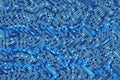 Abstract wave mosaic blue.