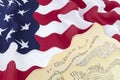 Abstract wave design patriotism American flag Declaration Independence constitution Royalty Free Stock Photo