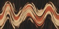Abstract wave pattern in beige brown and cream on black Royalty Free Stock Photo