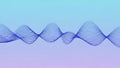 Abstract wave pattern with blue dots on light gradient Royalty Free Stock Photo