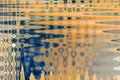 ABSTRACT WAVE PATTERN IN BLUE AND YELLOW Royalty Free Stock Photo