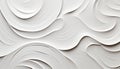 Abstract wave pattern on clean white background generated by AI Royalty Free Stock Photo