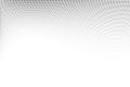 Abstract wave pattern, dynamic gradient of dots forming smooth digital flow. Royalty Free Stock Photo